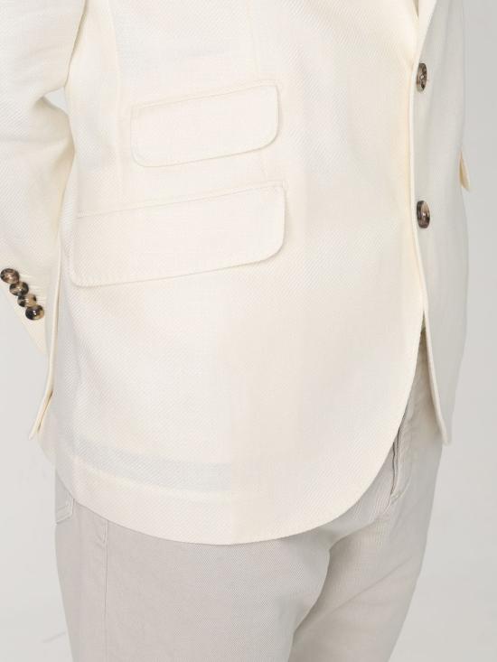 25SS 브루넬로 쿠치넬리 수트 자켓 MW4827BWD C601 White - BRUNELLO CUCINELLI
