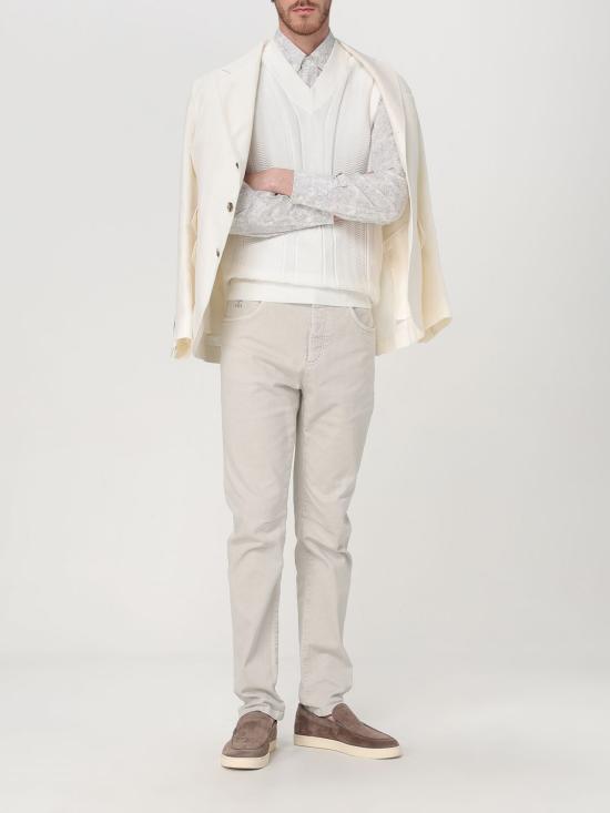 25SS 브루넬로 쿠치넬리 수트 자켓 MW4827BWD C601 White - BRUNELLO CUCINELLI