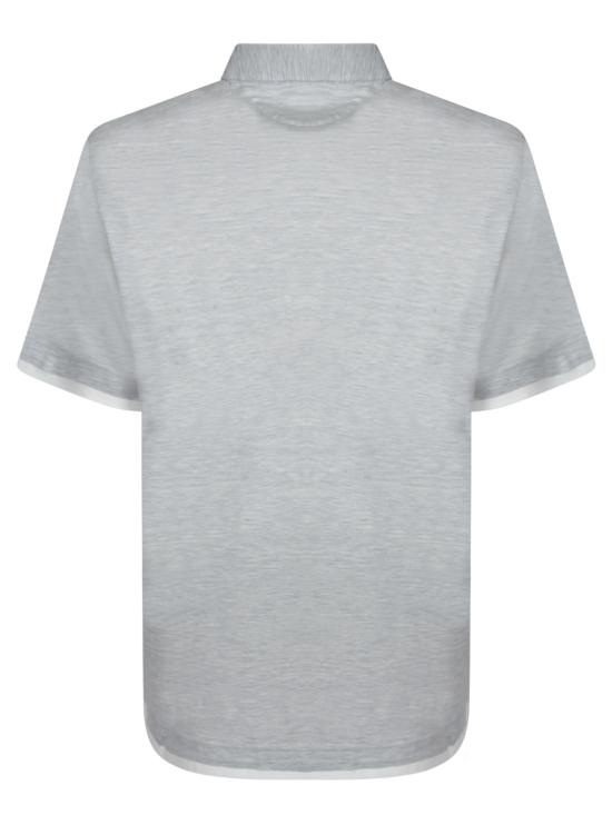 25SS 브루넬로 쿠치넬리 폴로 티셔츠 MD8213966 CLH70 Grey - BRUNELLO CUCINELLI