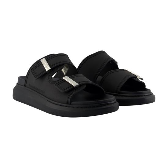 26SS 알렉산더 맥퀸 뮬/슬리퍼 663563W4Z511081 black - ALEXANDER MCQUEEN