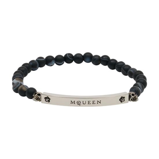 26SS 알렉산더 맥퀸 브레이슬릿 858391I232Y1064 black