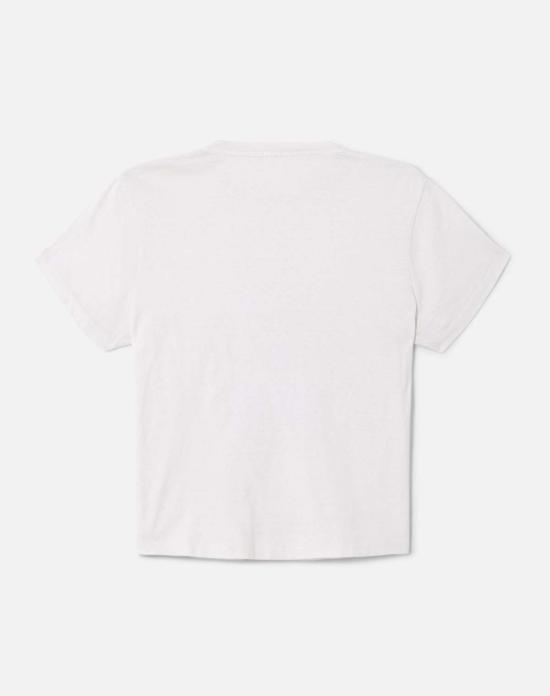  리던 반팔 티셔츠 Re/Done 50년대 키스미 티셔츠 화이트 멀티 - RE/DONE