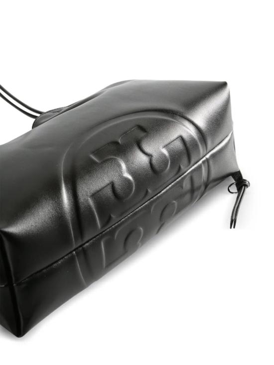 26SS 토리버치 엘라 리사이클드 드로스트링 스몰 토트 핸드백 178768 001 BLACK - TORY BURCH