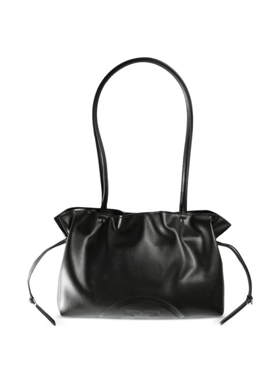 26SS 토리버치 엘라 리사이클드 드로스트링 스몰 토트 핸드백 178768 001 BLACK - TORY BURCH