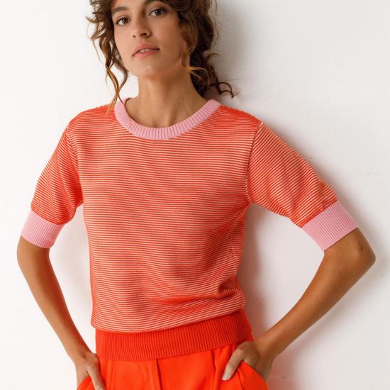  에스케이에프케이 스웨터 Skfk Muike  오렌지