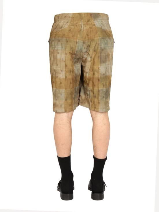  니들스 숏팬츠 프린트 버뮤다 쇼츠 밀리터리 그린 - NEEDLES