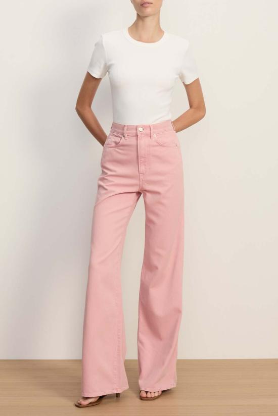  베로니카비어드 스트레이트 팬츠 베로니카 비어드 테일러 하이라이즈 와이드 레그 팬츠 페탈 - VERONICA BEARD