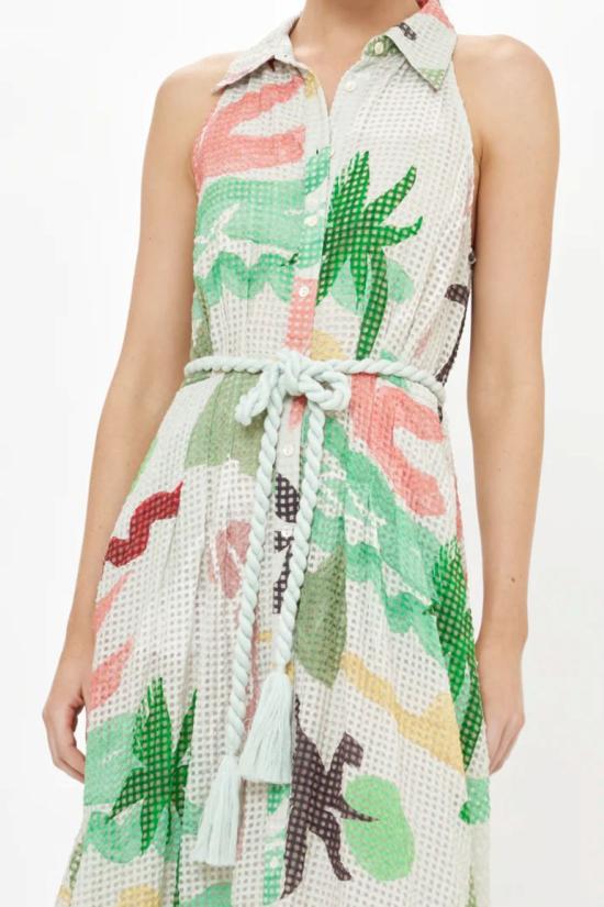  올리펀트 롱 원피스 민소매 셔츠 드레스 맥시 - OLIPHANT