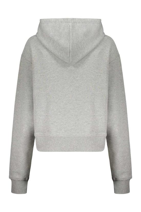  발망 스웨터 로고 후드티 그레이 - BALMAIN