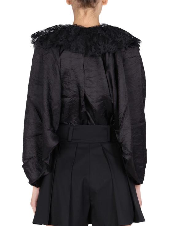  파투 블라우스 자수  블랙 - PATOU