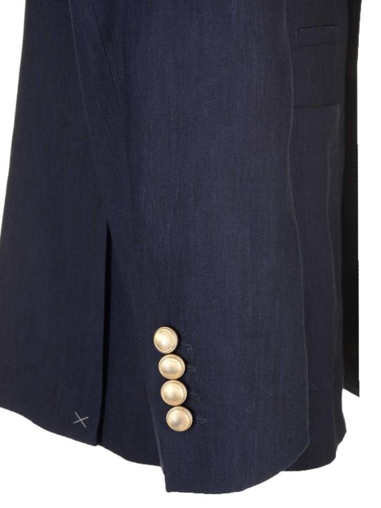  브루넬로 쿠치넬리 수트 자켓 더블 브레스트 블레이저 블루 - BRUNELLO CUCINELLI