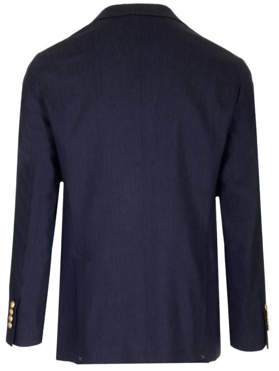  브루넬로 쿠치넬리 수트 자켓 더블 브레스트 블레이저 블루 - BRUNELLO CUCINELLI