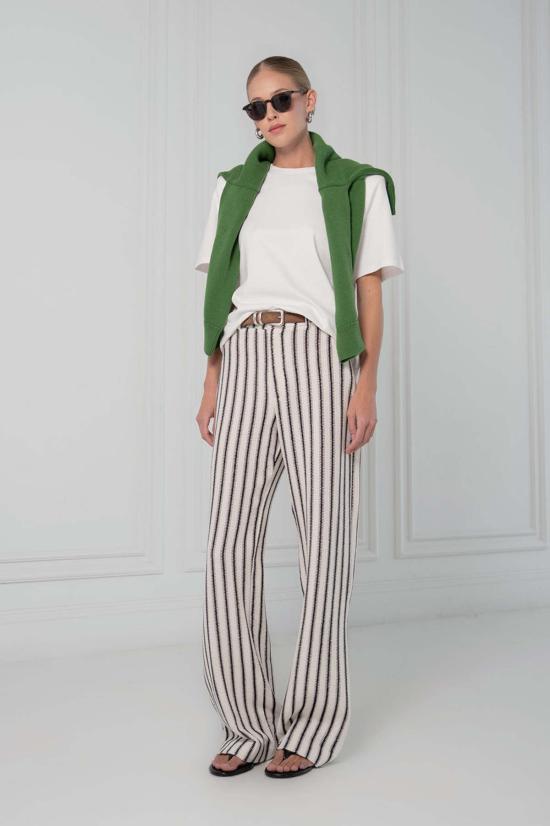  파렌테지 팬츠 조이  블랙/화이트 스트라이프 - PARENTEZI