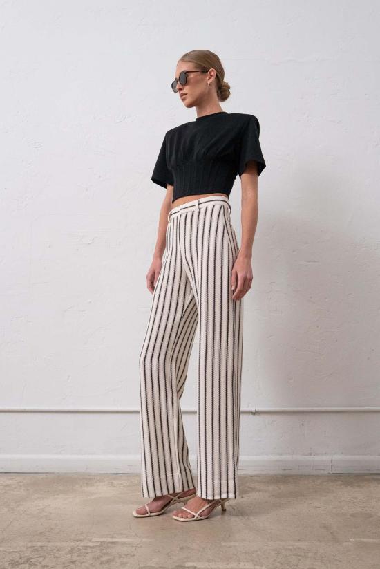  파렌테지 팬츠 조이  블랙/화이트 스트라이프 - PARENTEZI