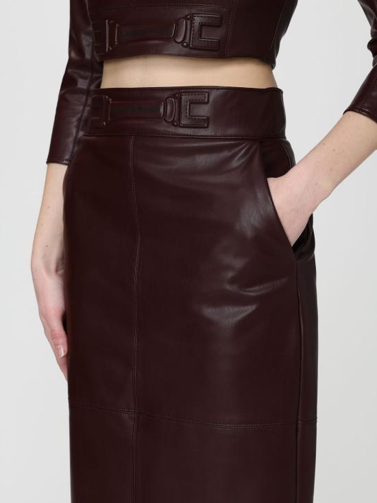 26SS 엘리자베타프랜치 미디 스커트 GO16361E2 644 Brown - ELISABETTA FRANCHI