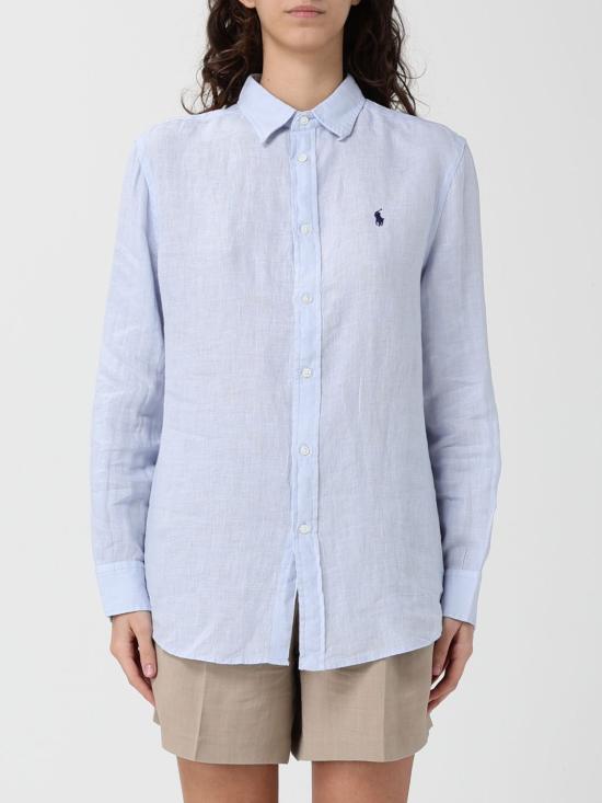 26SS 폴로 랄프로렌 포니 자수 리넨 셔츠 (211970730009) 211970730 503 Blue 2