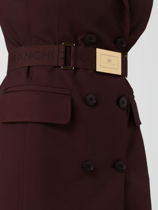 26SS 엘리자베타프랜치 롱 원피스 AB91961E2 644 Cocoa - ELISABETTA FRANCHI