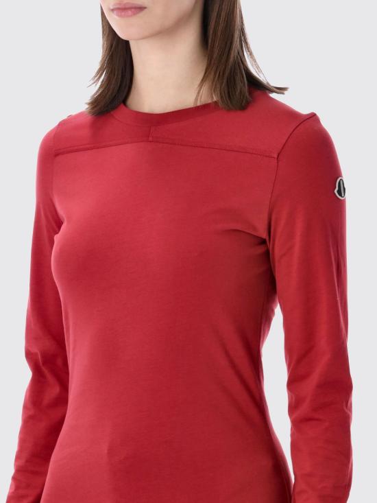 26SS 몽클레어 반팔 티셔츠 MU01F8D0189AHD 46E Red - MONCLER