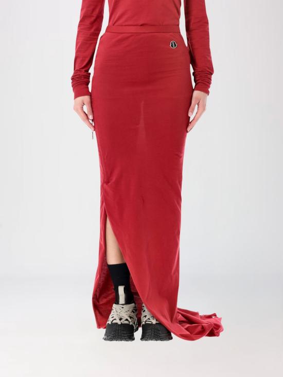 26SS 몽클레어 롱 스커트 MU01F8H0289AHD 46E Red