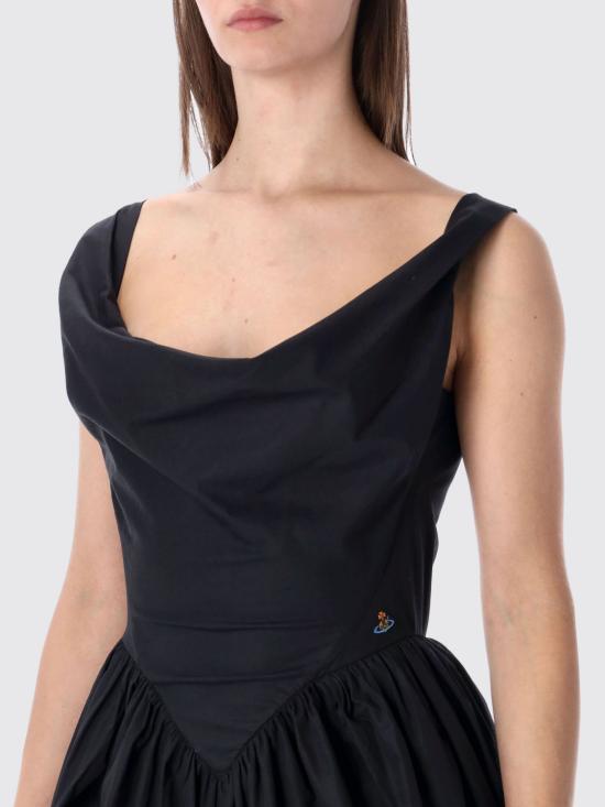 26SS 비비안웨스트우드 롱 원피스 1101039HW009Q N401 Black - VIVIENNE WESTWOOD