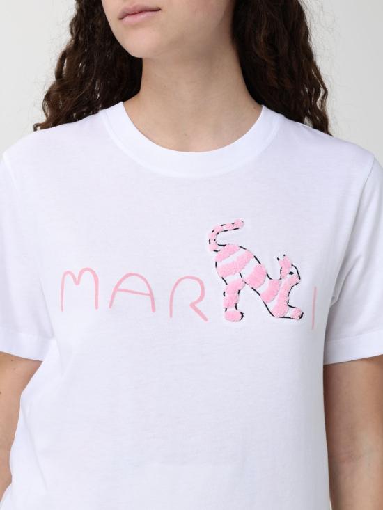 26SS 마르니 반팔 티셔츠 THJE0293S3USCY84 LOW01 White - MARNI