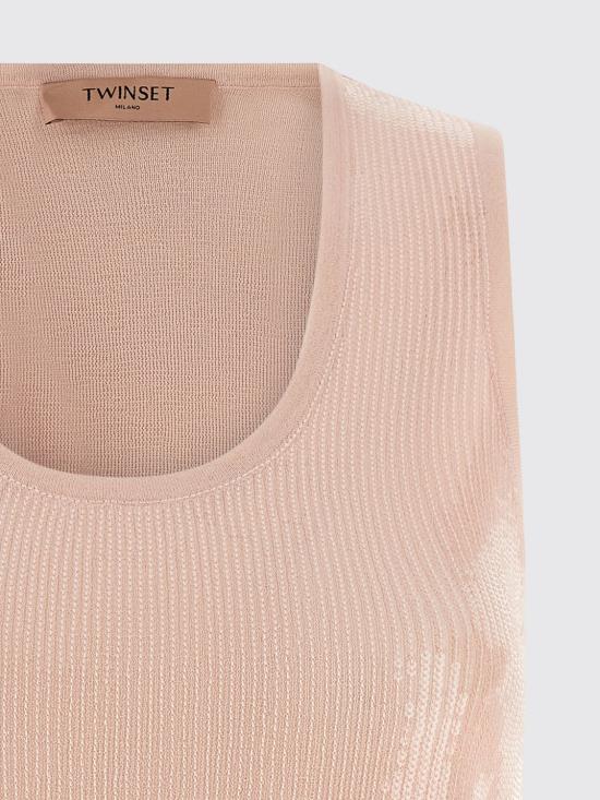 26SS 트윈셋 민소매 티셔츠 261TP3301 00570 Pink - TWINSET