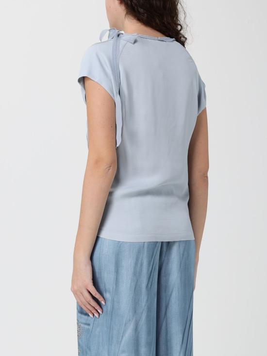 26SS 핑코 반팔 티셔츠 106267A32U E87 Blue - PINKO