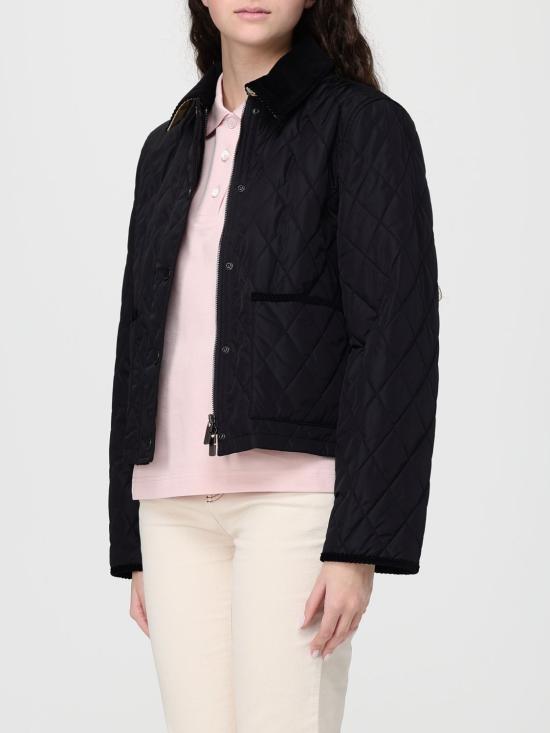 26SS 버버리 올드햄 크롭 퀼팅 자켓 8107465 Black - BURBERRY