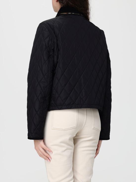 26SS 버버리 올드햄 크롭 퀼팅 자켓 8107465 Black - BURBERRY