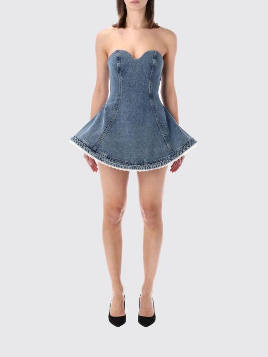 26SS 마그다뷰트림 롱 원피스 145426 DARK Blue