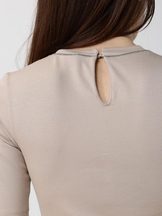 26SS 브루넬로 쿠치넬리 반팔 티셔츠 M0TC8BJ310 C8539 Beige - BRUNELLO CUCINELLI