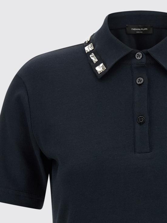 26SS 파비아나 필리피 폴로 티셔츠 JED266F138L908 5146 Blue - FABIANA FILIPPI