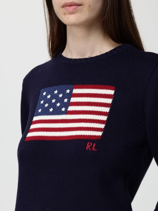 26SS 폴로 랄프로렌 아이코닉 플래그 스웨터 211896939 001 Blue - POLO RALPH LAUREN
