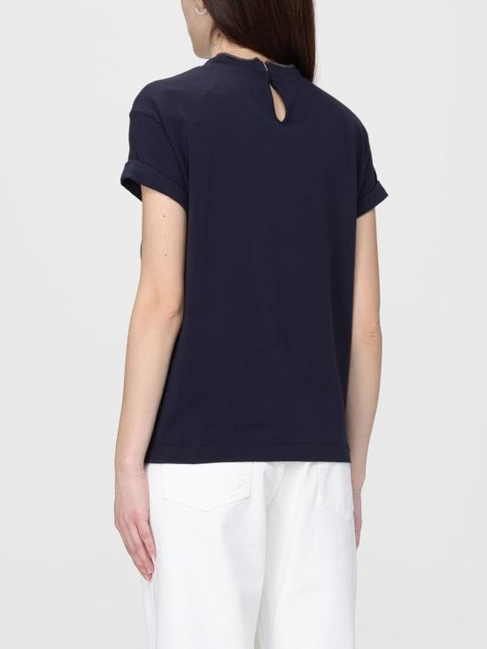 26SS 브루넬로 쿠치넬리 반팔 티셔츠 M0T18BD200 C4224 Blue - BRUNELLO CUCINELLI