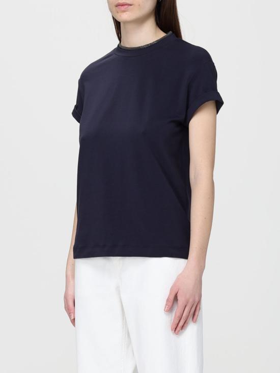 26SS 브루넬로 쿠치넬리 반팔 티셔츠 M0T18BD200 C4224 Blue - BRUNELLO CUCINELLI