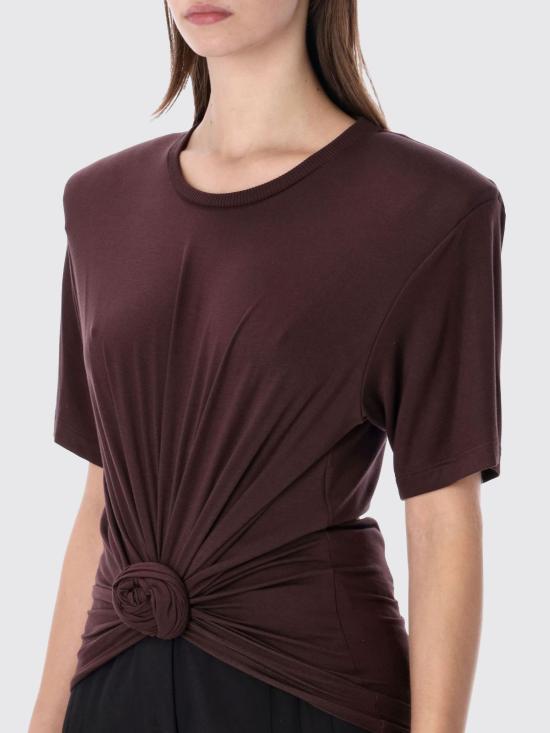 26SS 마그다뷰트림 반팔 티셔츠 102426 Brown - MAGDA BUTRYM