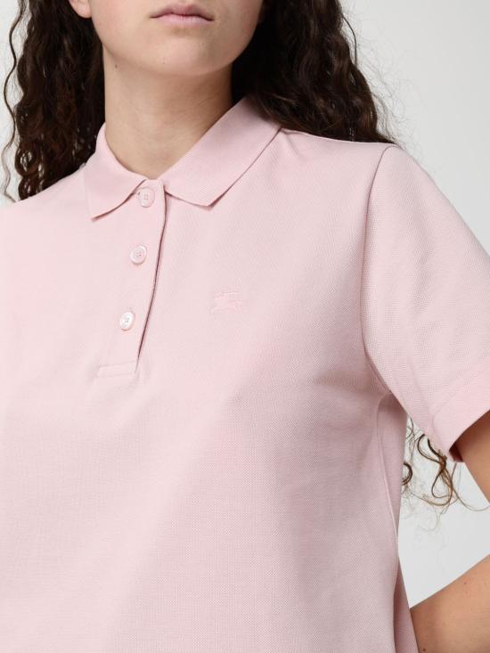 26SS 버버리 코튼 폴로 셔츠 8118960 Pink - BURBERRY