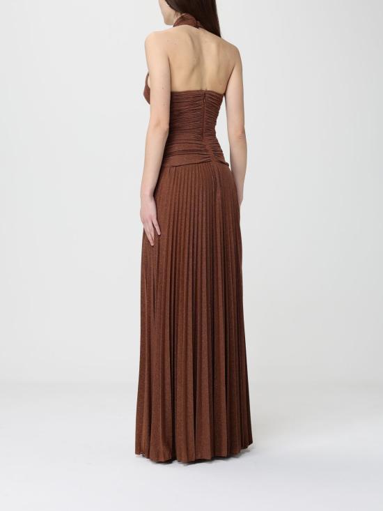 26SS 엘리자베타프랜치 롱 원피스 ABR1861E2 600 Leather - ELISABETTA FRANCHI