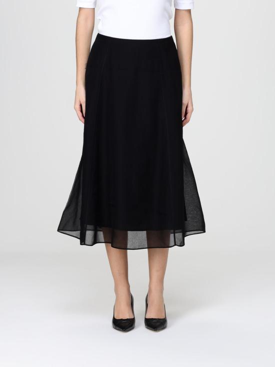 26SS 브루넬로 쿠치넬리 롱 스커트 MF940G3877 C101 Black