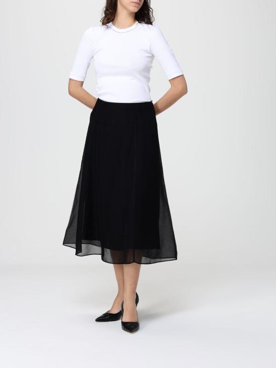 26SS 브루넬로 쿠치넬리 롱 스커트 MF940G3877 C101 Black - BRUNELLO CUCINELLI