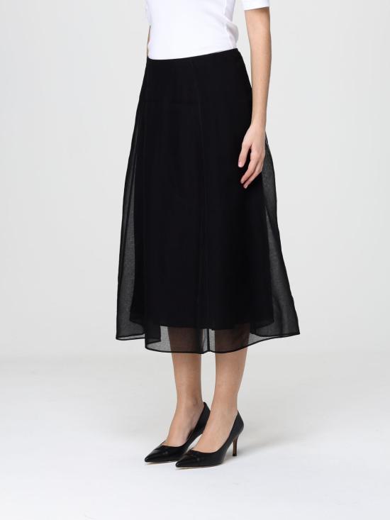 26SS 브루넬로 쿠치넬리 롱 스커트 MF940G3877 C101 Black - BRUNELLO CUCINELLI