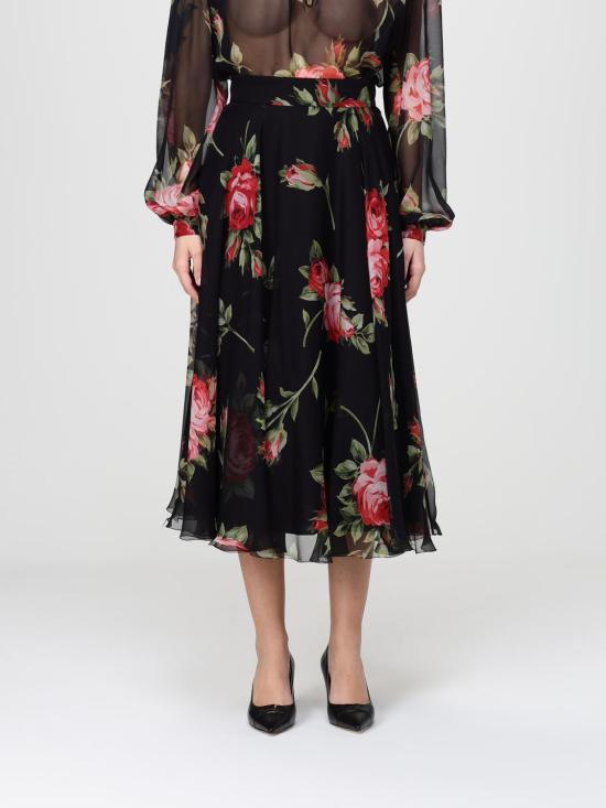 26SS 돌체앤가바나 롱 스커트 F4CSOTIS11F HN5ZN Black