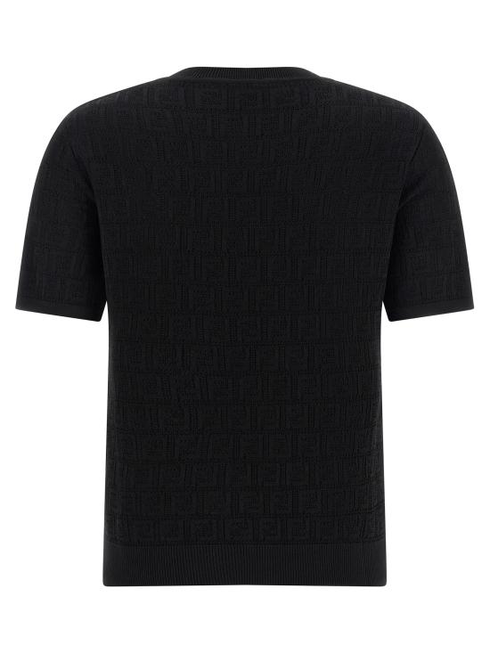 26SS 펜디 FF 코튼 비스코스 스웨터 FZXD57AUZRF0GME - FENDI