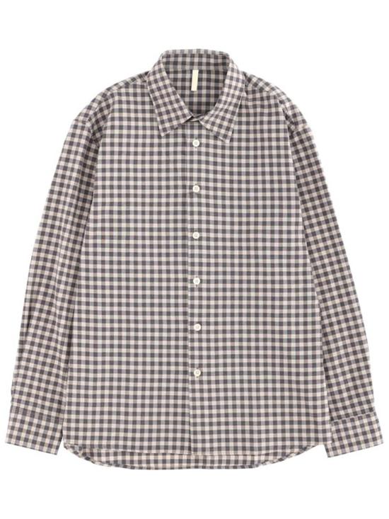  선플라워 긴팔 셔츠 스튜디오 셔츠 베이지