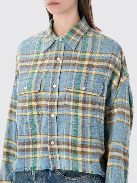 26SS 알13 크롭 워크셔츠 R13W7298 R658B Blue - R13