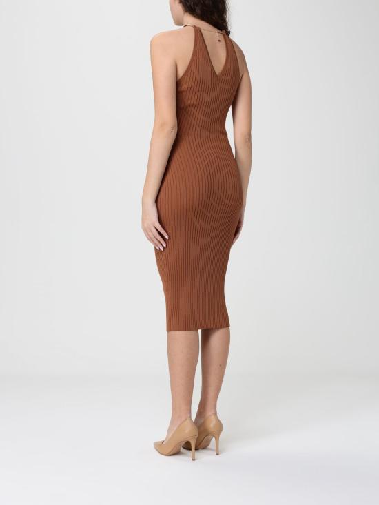 26SS 엘리자베타프랜치 롱 원피스 AM16S61E2 600 Brown - ELISABETTA FRANCHI