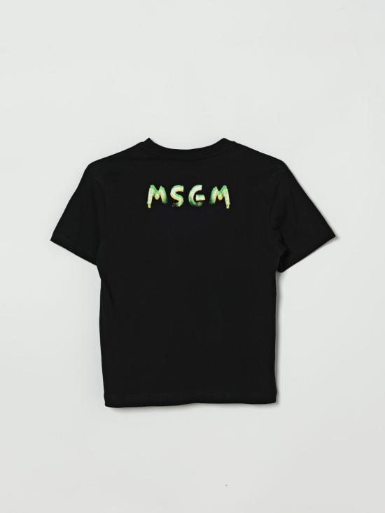 26SS [키즈] 엠에스지엠 티셔츠 S6MSJUTH003 110 Black - MSGM