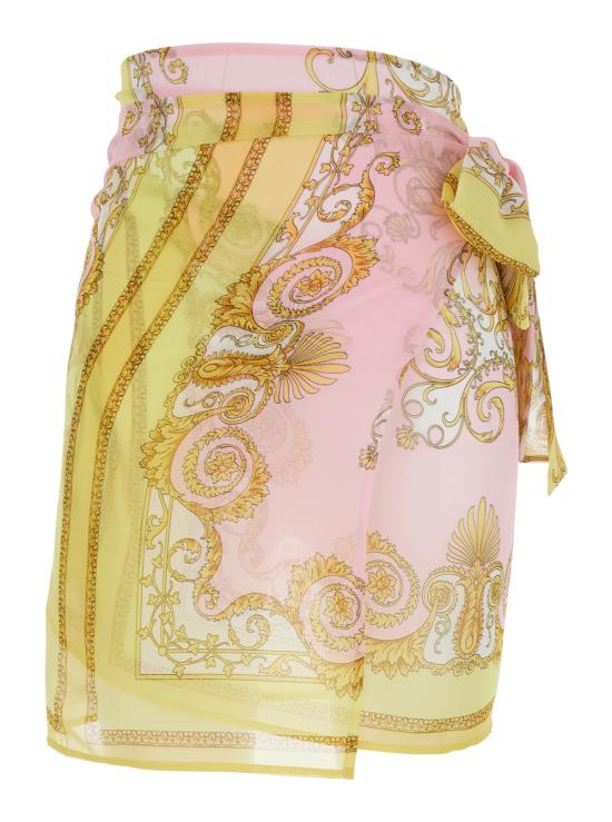 26SS 베르사체 미디 스커트 10232031A171895Y590 Multicolor