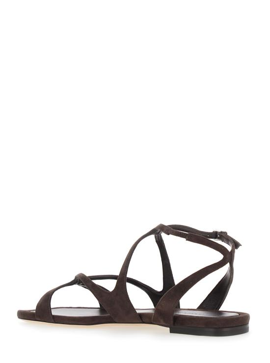 26SS 지미추 샌들 AYLAFLATSUECHOCOLATE Brown - JIMMY CHOO