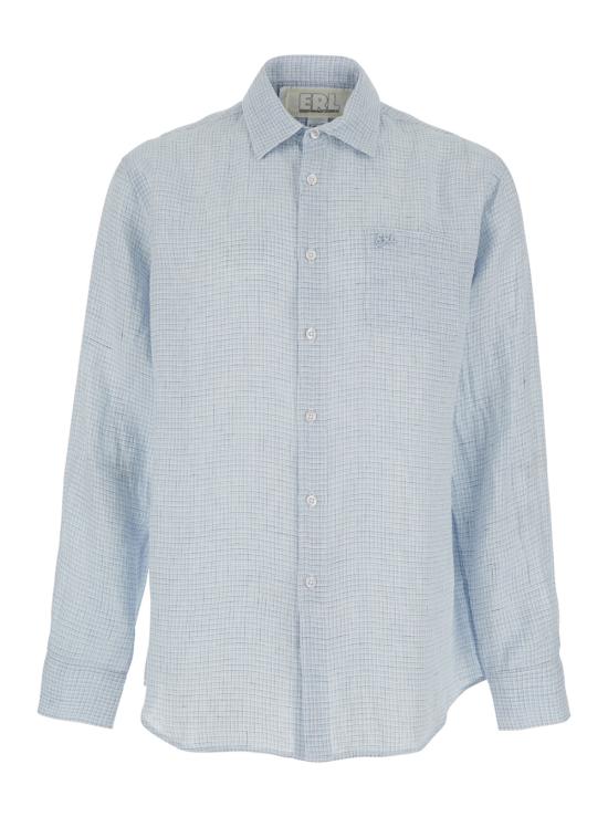 26SS 이알엘 긴팔 셔츠 ERL12B007BLUE Blu